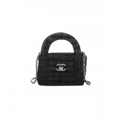 CHANEL KELLY NANO SHOPPING BAG DENIM AS3435 (12.5*8.3*4cm)